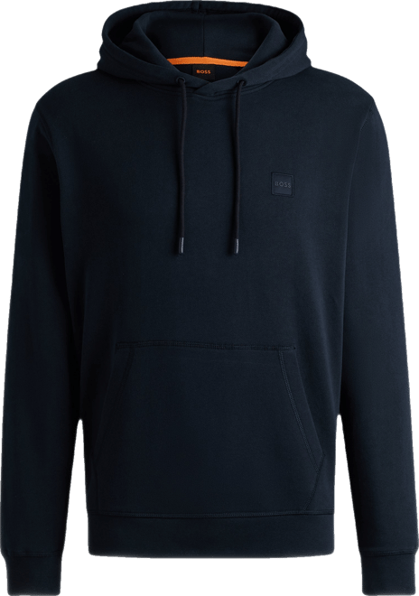 Boss by  Men's Regular-Fit Cotton Terry Logo Patch Hoodie