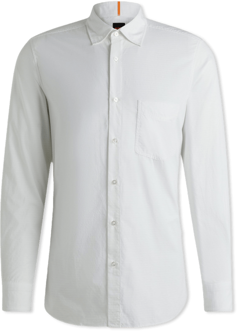 Boss by  Men's Cotton Dobby Regular-Fit Shirt