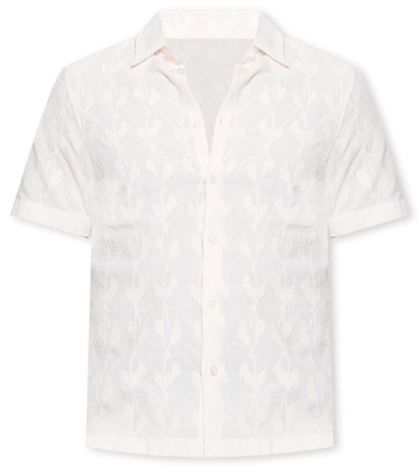 Men's Jacoby Relaxed Fit Short Sleeve Button-Front Embroidered Shirt