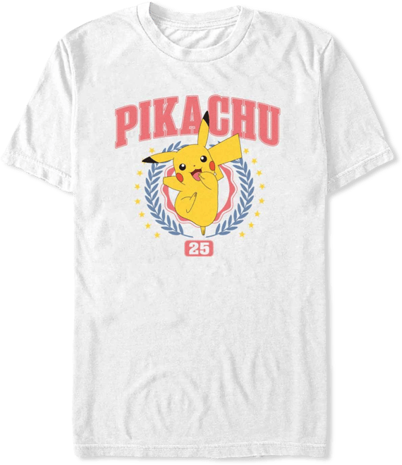Men's Pikachu Collegiate Short Sleeve T-Shirt