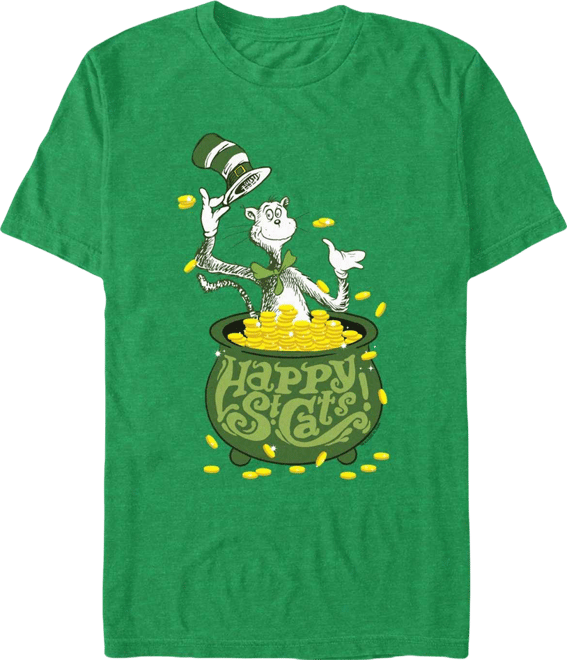 Men's Happy St Cats Short Sleeve T-Shirt