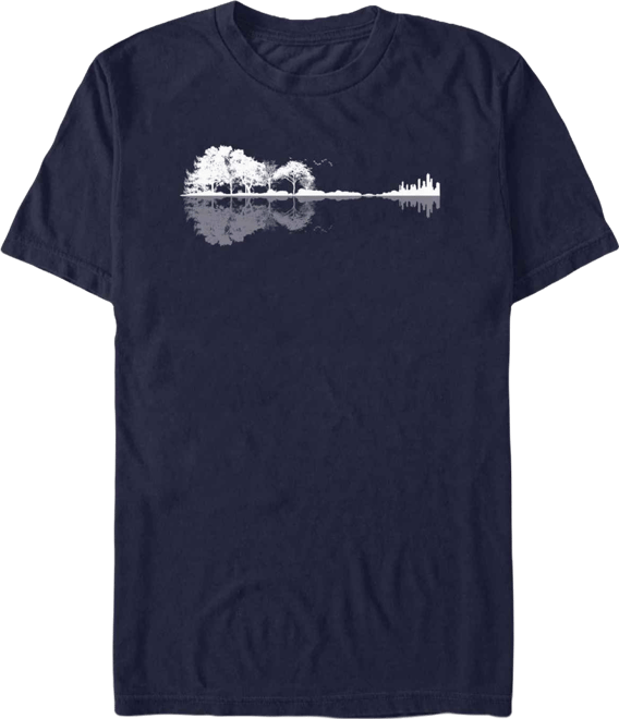 Men's Nature Guitar Short Sleeve T-Shirt