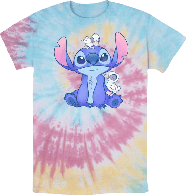 Men's Cute Ducks Short Sleeve Tie Dye T-Shirt