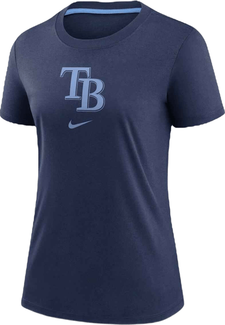 Women's Navy Tampa Bay Rays Authentic Collection Early Work Tri-Blend T-Shirt