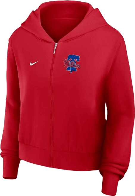 Women's Red Philadelphia Phillies Lightweight Full-Zip Hoodie
