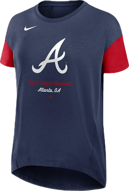 Women's Navy Atlanta Braves Flowy T-Shirt