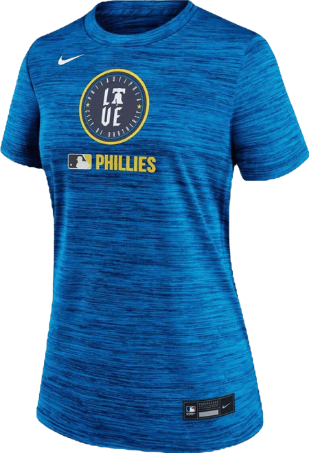 Women's Royal Philadelphia Phillies Authentic Collection City Connect Velocity Performance T-Shirt