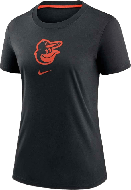 Women's Black Baltimore Orioles Authentic Collection Early Work Tri-Blend T-Shirt