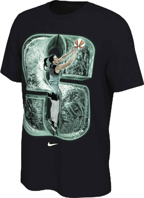 Men's and Women's Sabrina Ionescu Black New York Liberty Wnba Summit Player T-Shirt