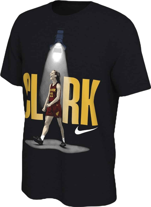 Men's and Women's Caitlin Clark Black Indiana Fever Wnba Summit Player T-Shirt