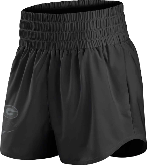 Women's Black Georgia Bulldogs Performance One High-Rise Shorts
