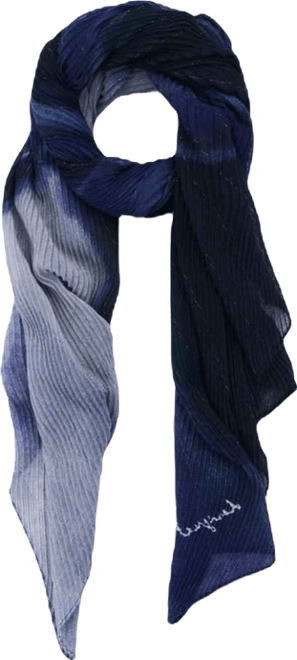 Women's Pleated kiss scarf