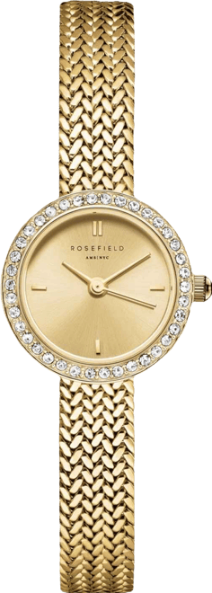 Mini Small Edit Women's Gold Tone Stainless Steel Bracelet Watch 20.4mm