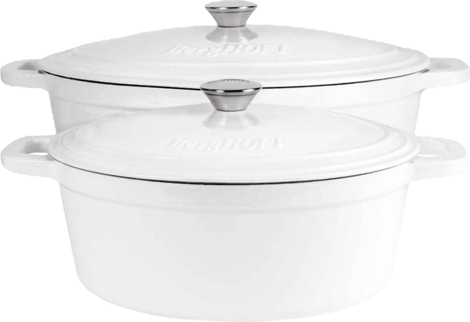 Neo 4pc Cast Iron Cookware Set, 5qt. & 8qt.