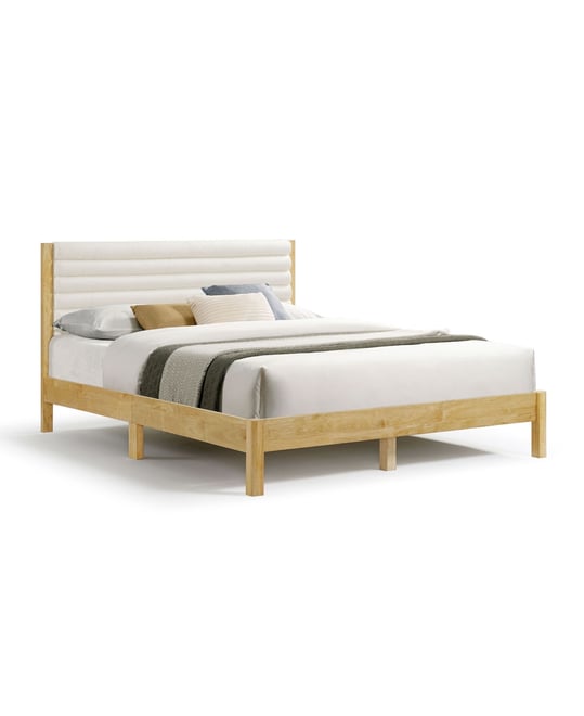 Adin Queen Platform Bed with Boucle Upholstery