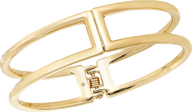 Gold-Tone Double-Row Bangle Bracelet, Exclusively at Macy's