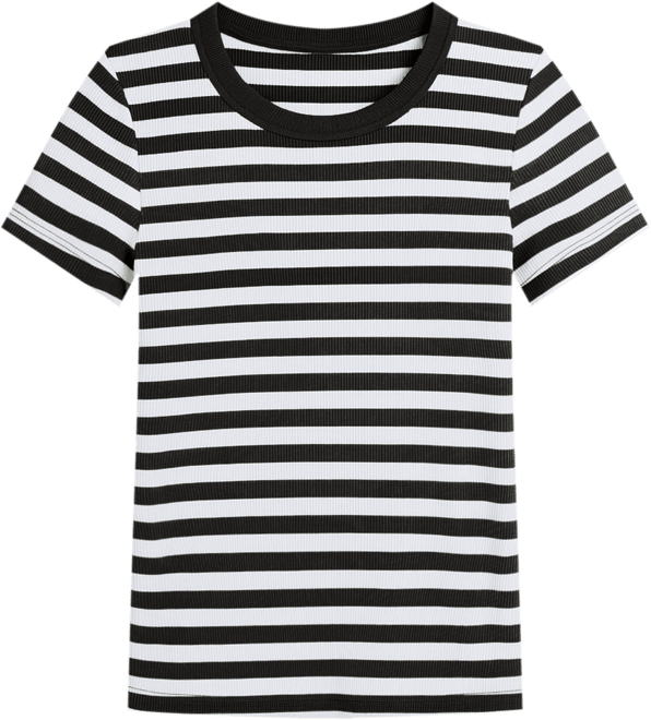 Women's Ribbed T-Shirt, Created for Macy's