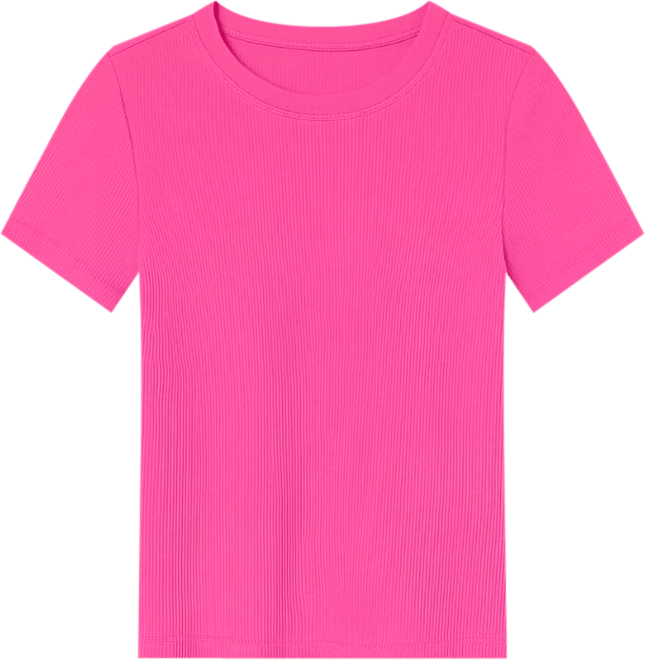 Women's Ribbed T-Shirt, Created for Macy's