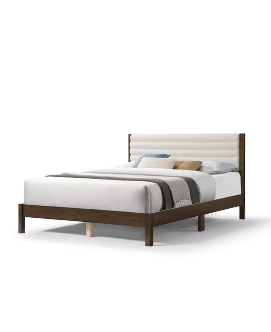 Adin Queen Size Boucle Fabric Upholstered Bed