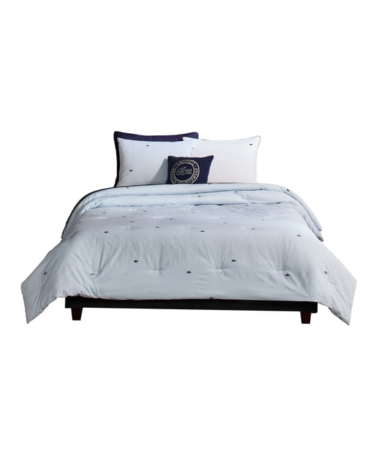 Pinstripe Croc Cotton 2-Pc. Comforter Set, Twin