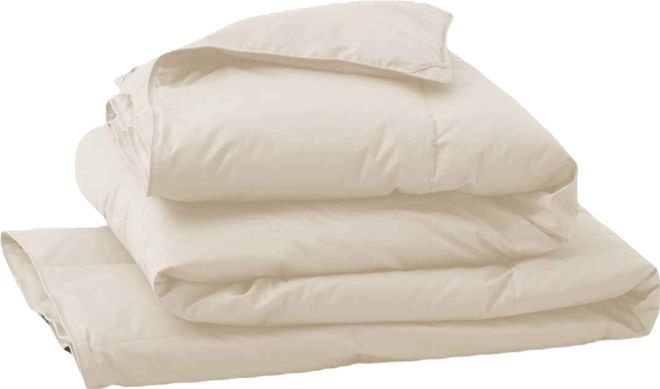 Luxurious Comfort Cotton Goose Down Feather Comforter, Twin