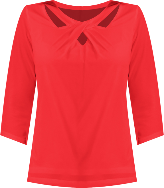 Petite Twist-Neck Top