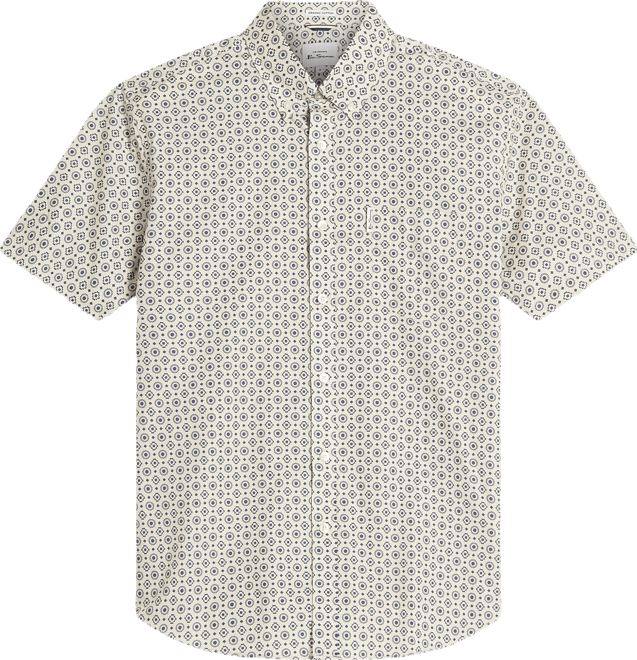 Men's Block Geo Print Short Sleeve Shirt