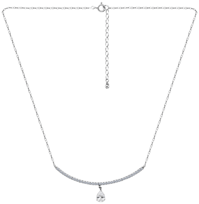 Cubic Zirconia Pendant Necklace (1-7/8 ct. t.w.) in Sterling Silver, 16" + 2" extender