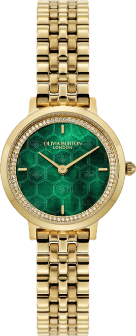 Women's Honeycomb Ultra Slim Gold Tone Bracelet Watch, 28mm
