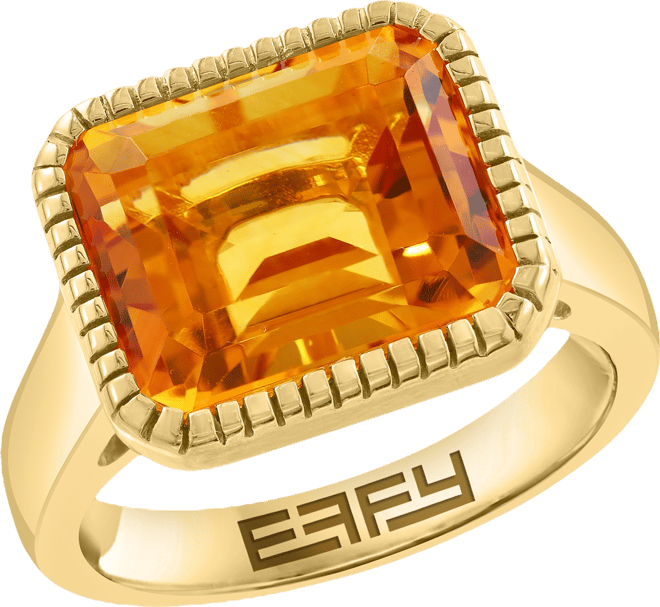 Effy Citrine Ring (5-5/8 ct. t.w.) in 14k Gold over Silver