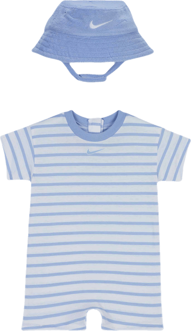 Nike Baby Short Sleeve Romper with Bucket Hat