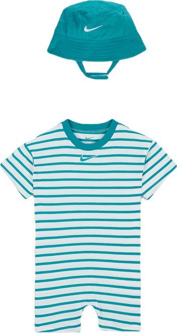 Nike Baby (12-24M) Short Sleeve Romper with Bucket Hat