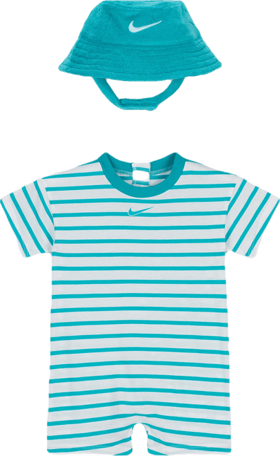Nike Baby Short Sleeve Romper with Bucket Hat