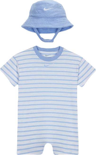 Nike Baby (12-24M) Short Sleeve Romper with Bucket Hat