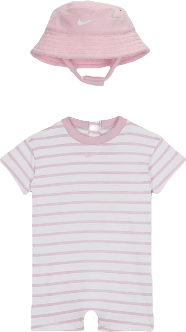 Nike Baby Short Sleeve Romper with Bucket Hat