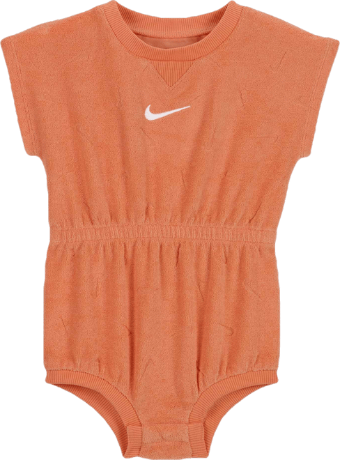 Nike Essentials Baby (12-24M) Jacquard Towel Terry Romper