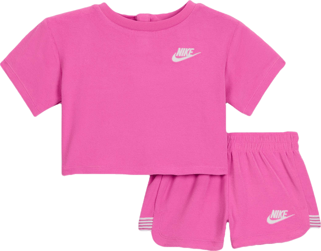 Nike Conjunto de 2 piezas de felpa tipo toalla "Let's Roll" para bebé (12 a 24 meses)