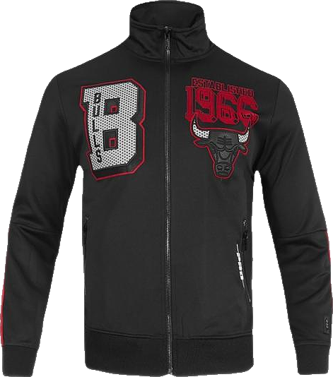 Pro Standard Men's Chicago Bulls Retro 3 Black Cement Track Jacket-Black
