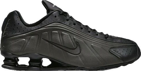 靴 NIKE SHOX R4 BLACK/BLACK- BRIGHT CRIMSON Nike Shox R4 