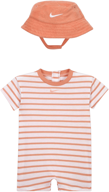Nike Baby Short Sleeve Romper with Bucket Hat