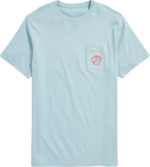 Painted Redfish Short-Sleeve Pocket Tee