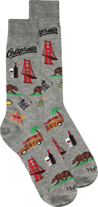 Men's Destination Rayon from Bamboo Novelty Crew Socks