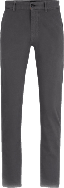Boss by  Men's Stretch-Cotton Satin Slim-Fit Chinos