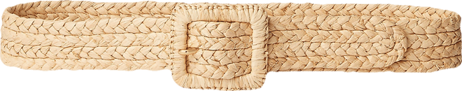 Raffia Wide Belt