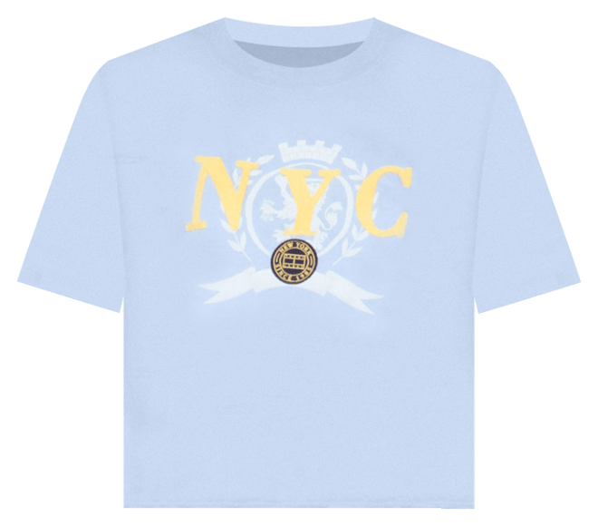 売れ筋商品|||トミーヒルフィガー カットソー トップス レディース Women's Cotton Crop Varsity Crewneck Tee Sweet Blue Tommy Jeans Women's Cotton Crop Varsity Crewneck Tee - Macy's