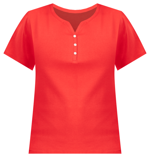 Style & Co Women's Short-Sleeve Cotton Henley Top, Created