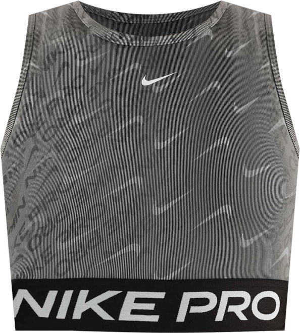 Nike Pro Camiseta de tirantes Dri-FIT estampada cropped para mujer