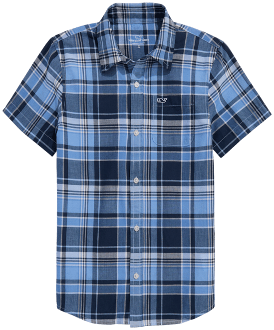 Boys' Tortola Plaid Madras Shirt