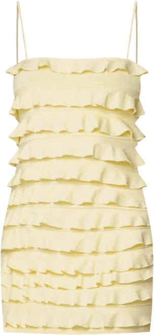 knee length dresses for ladies Nadya Floral Eriny Ruffle Mini Dress Curve WHITE-BISCUIT / 3X by Sugarlips