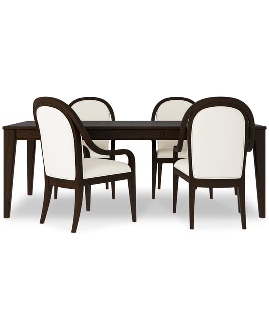 Mazen 5-Pc. Dining Set (Table & 4 Arm Chairs)